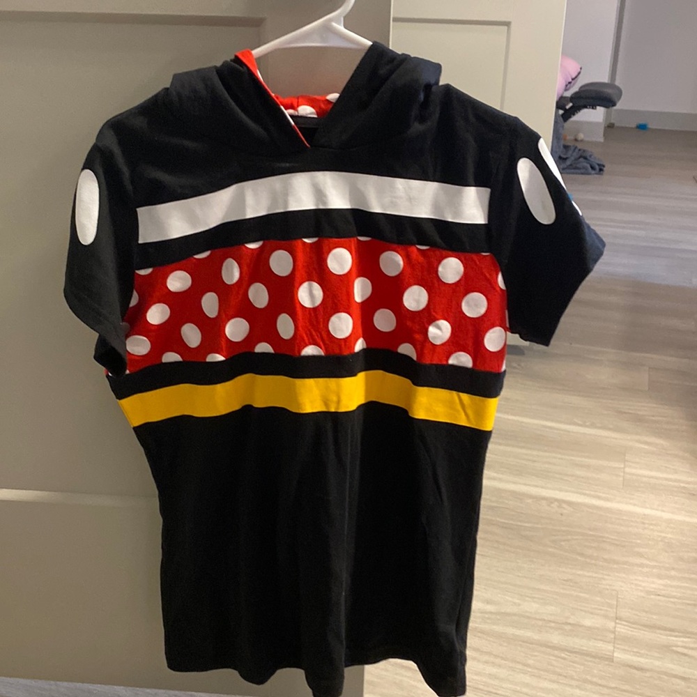 Disney parks Minnie Mouse with hood tshirt size m
